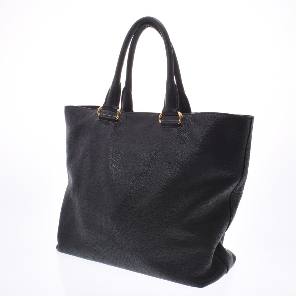 Prada Calfskin Tote Black Bag